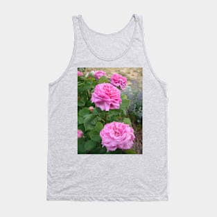 Rose Flower Pink Vintage Cabbage Tank Top